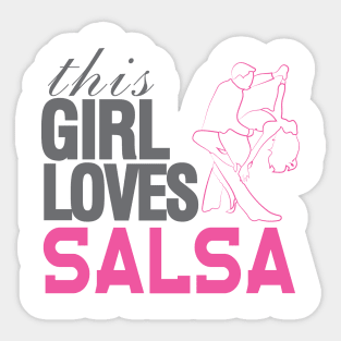 This Girl Loves Salsa Sticker